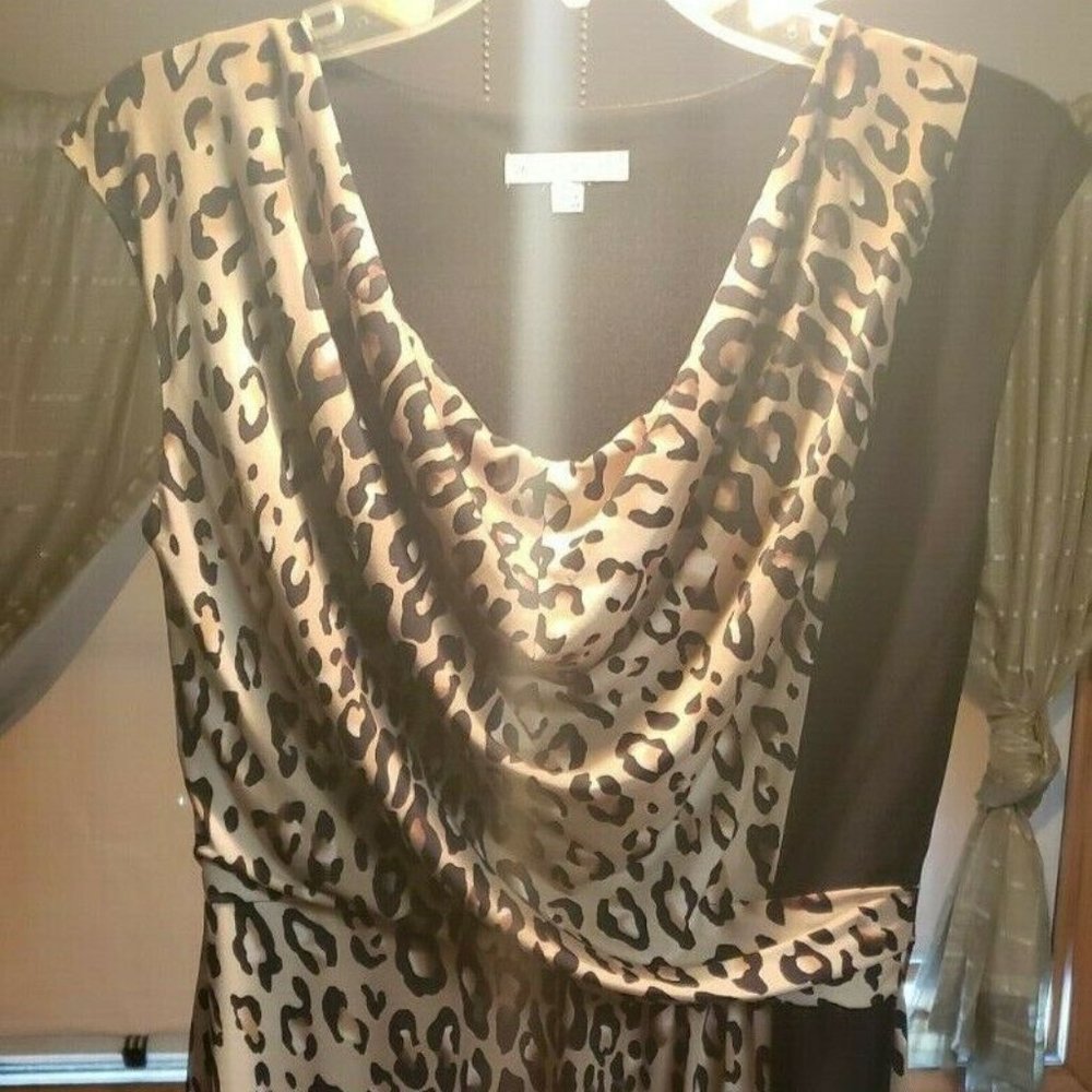 Sandra Darren Cheetah Print Dress size 10